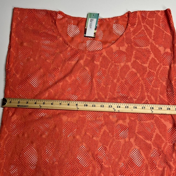 Beach coverup crochet dress , tunic dress, round neck, - Picture 3 of 6